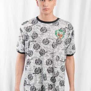 POLO SELLOS BLANCO Y NEGRO